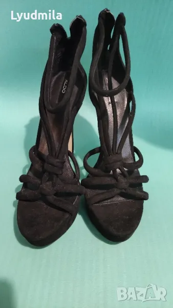 Aldo  дамски Велурени сандали на висок ток, снимка 1