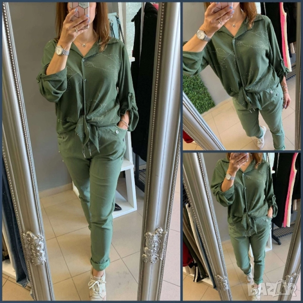 дамски комплект риза и панталон , снимка 1