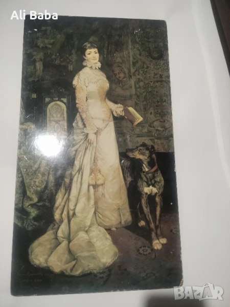 Картина репродукция Потрет на полската актриса Хелена Моджеевска, снимка 1