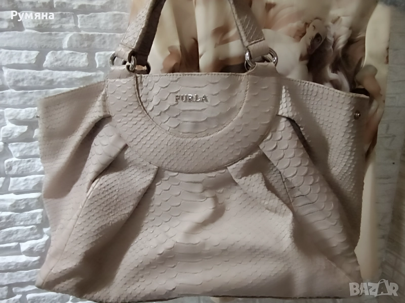 FURLA -дамска чанта,ест кожа,винтидж, снимка 1