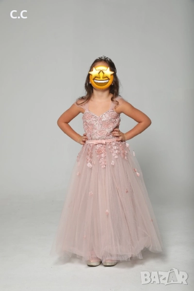 Детска елегантна рокля 6-8 години, снимка 1
