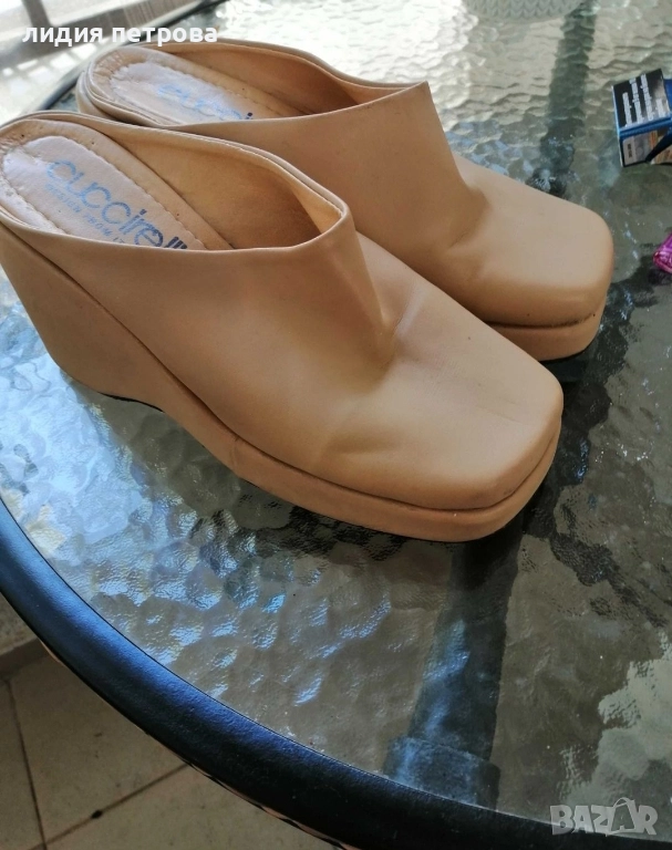 НОВО италианско дамско сабо, снимка 1