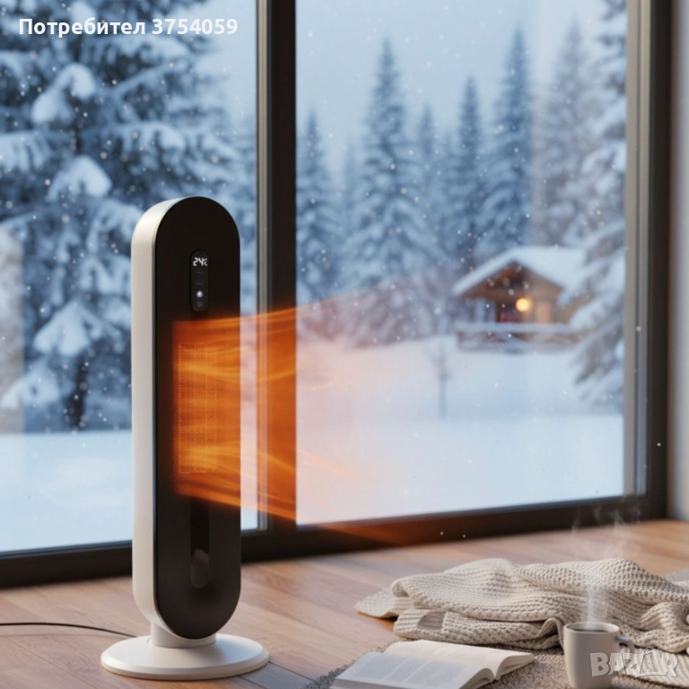 Hotvex Tower Heater  – Вертикалният отоплител, който стопля дома ти за минути, без излишен разход на, снимка 1