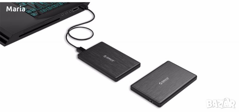 2.5 HDD Case USB3.0 кутия за SSD SATAIII адаптер кабел, снимка 1