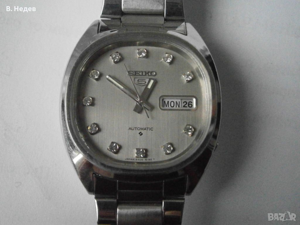 НОВ SEIKO 5, cal. 6309-5160, 17 jewels, Japan! Кристали на индексите!, снимка 1