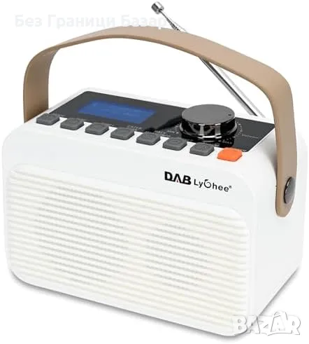 Ново Преносимо цифрово радио DAB/FM – Bluetooth, LED, Type-C заряд, снимка 1