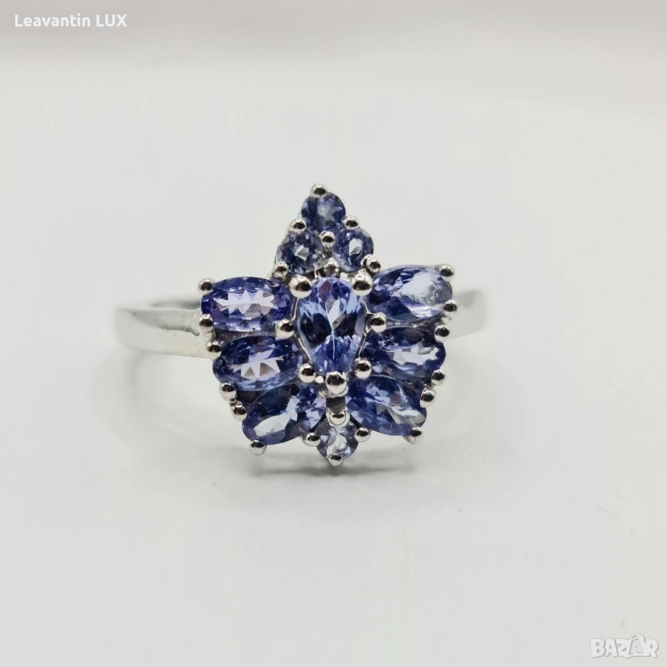 Сребърен пръстен с Танзанит , снимка 1