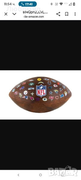 Лого на отбора за младежки отбори WILSON American Football NFL Throwback 32 , снимка 1