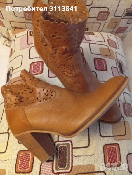 Боти 40 номер естествена кожа , снимка 1