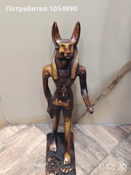 Египетска статуетка на бог Анубис, снимка 1