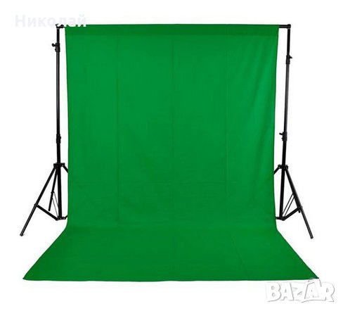 Зелен екран за фото и видео ефекти , зелен фон , снимка 1