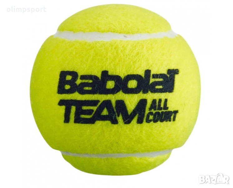Топки за тенис BABOLAT TEAM ALL COURT 4 BALLS CAN -нови Висококачествена топка под налягане, проекти, снимка 1