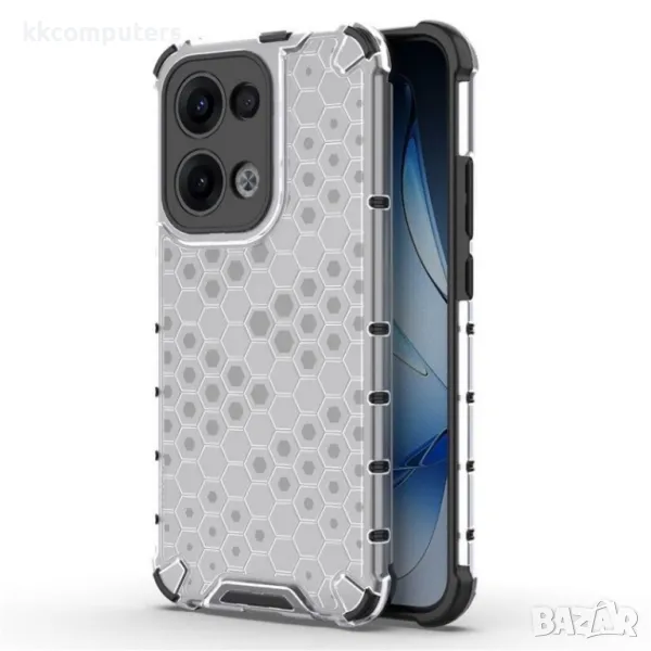 Oppo Reno13 5G Силиконов Калъф Honeycomb TPU и Протектор, снимка 1