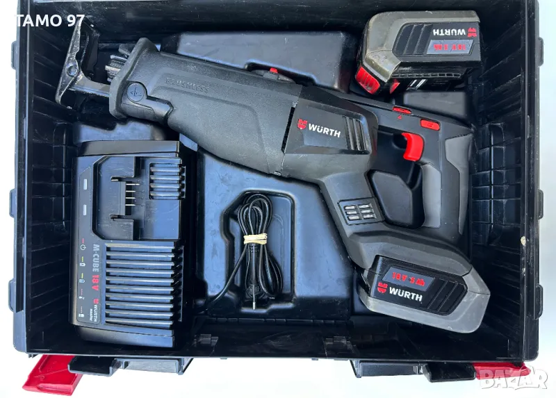 Wurth AFS 18 COMPACT - Безчетков акумулаторен саблен трион 2x18V 5.0Ah, снимка 1