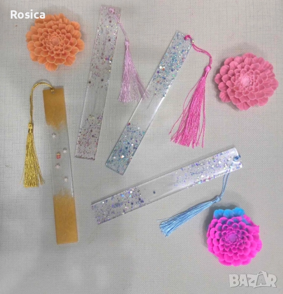 Книгоразделители от епоксидна смола, снимка 1