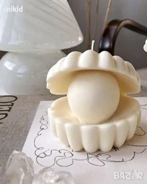 свещ 3D Мида с перла готова за подарък сувенир декор, снимка 1