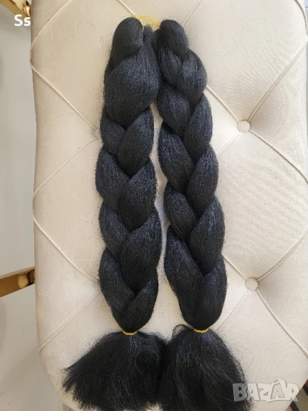 черен класически канекалон за удължаване на коса , снимка 1