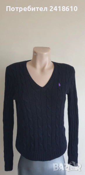 POLO Ralph Lauren Cable Pima Cotton  V - Neck Size M  ОРИГИНАЛ! Дамски Пуловер!, снимка 1
