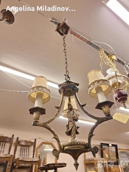 Винтидж полилей месинг , снимка 1