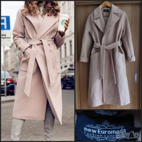 бежово палто, снимка 1