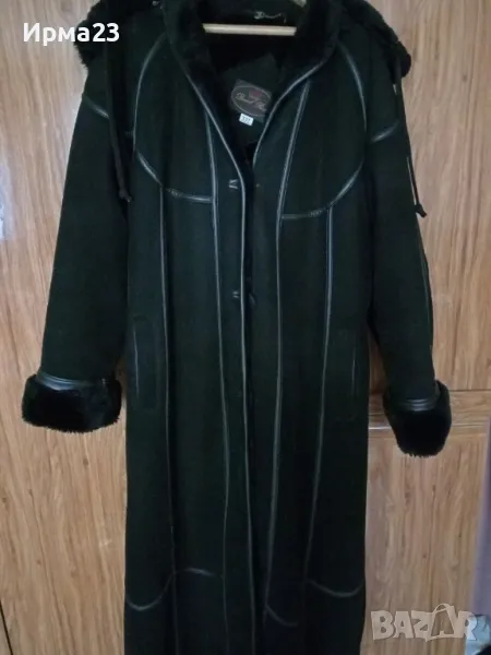 Дамско велурено палто, снимка 1