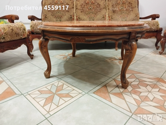 Комплект мебели в стил Луи XV , снимка 6 - Дивани и мека мебел - 52775294