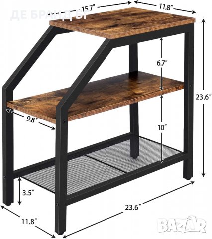 ПРОМОЦИЯ Странична помощна маса с 3 нива на съхранение BF60BZ01 , снимка 9 - Етажерки - 35092470