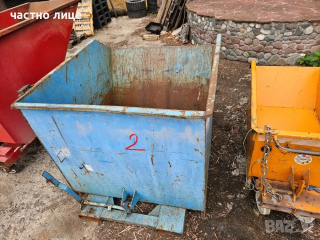 Продавам Кофи / контейнери за мотокар , челен товарач, снимка 9 - Други машини и части - 53540069