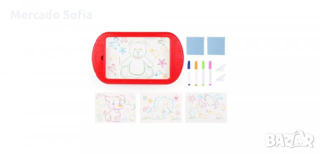 Вълшебна дъска за рисуване за деца, Червена