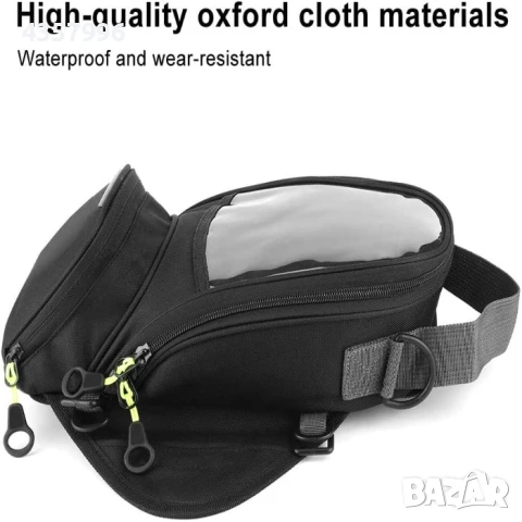 Мото чанта за резервоар Automat, Водоустойчива, Прозрачен прозорец, Черна, снимка 9 - Аксесоари и консумативи - 51356475