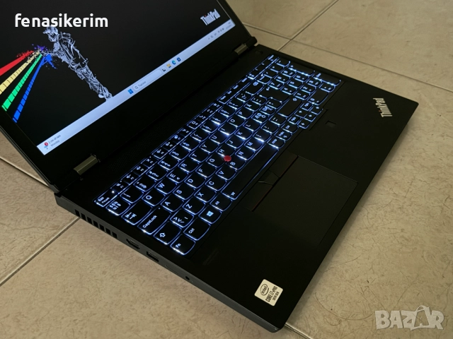 15.6' Full HD IPS Core i7-10875H Lenovo ThinkPad P15 32GB DDR4/512GB NVMe/Quadro T2000 4GB/Бат 6ч, снимка 6 - Лаптопи за работа - 52152225