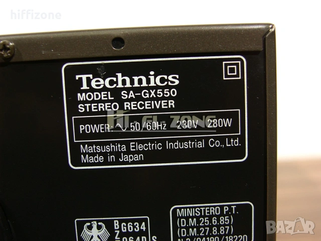 Ресивър  Technics sa-gx550 /1 , снимка 9 - Ресийвъри, усилватели, смесителни пултове - 54089120