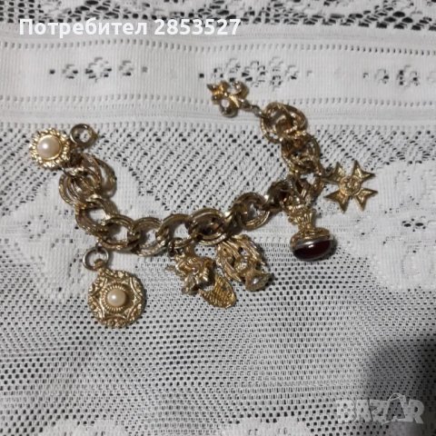 Дамска Гривна с висулки, снимка 5 - Гривни - 48266325