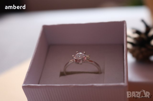 Нежен и елегантен сребърен пръстен - модел R078, снимка 4 - Пръстени - 28952042