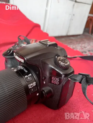 Canon EOS 60, обектив 17-50 и 55-250, снимка 2 - Фотоапарати - 56139544
