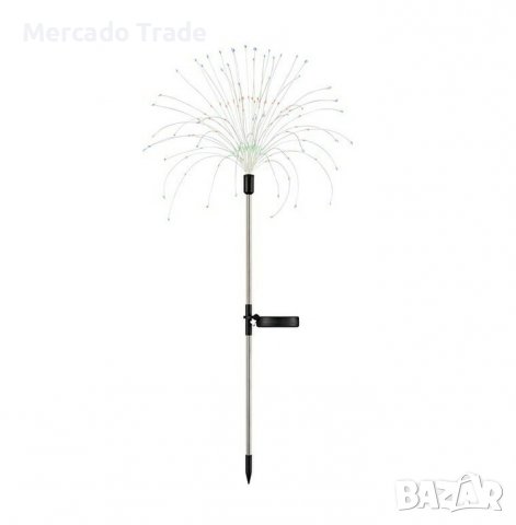Декоративна лампа Mercado Trade, RGB, Соларна, Фойерверки, 90см