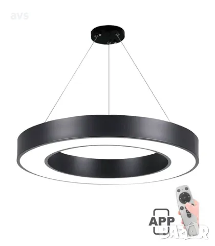 LED пендел Ø600mm 60W черен VITO, снимка 1