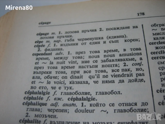 Френско-български речник - 1992 - БАН, снимка 7 - Чуждоезиково обучение, речници - 50979978