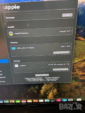 КАТО НОВ 16" Core i9 MacBook Pro A2141 (2019) Space Gray-i9/16GB RAM/1TB SSD, снимка 11 - Лаптопи за работа - 54082870