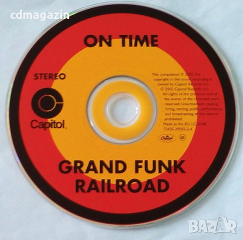 Компакт дискове CD Grand Funk Railroad ‎– On Time, снимка 3 - CD дискове - 40443187