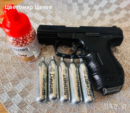 Въздушен пистолет-Валтер, снимка 6 - Въздушно оръжие - 54308920