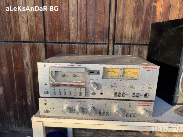 Усилвател и касетъчен дек романтика 220с