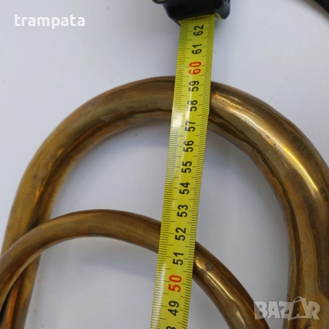 ТОП ОФЕРТА -30%  Стар немски духов музикален инструмент ,Трумбон, тромпет, тръба , снимка 6 - Духови инструменти - 52317048