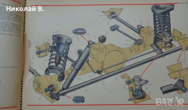 Книга Цветен албум автомобили ВаЗ 2103/2106 Лада Москва Машиностроение 1987 год, снимка 13 - Специализирана литература - 37079742