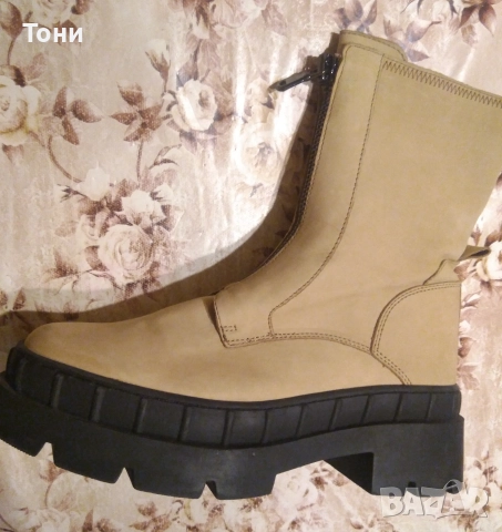 Нови Дамски Високи Боти Изцяло от Естествена Кожа 40, снимка 3 - Дамски боти - 52667750