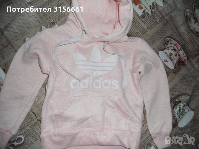 Детски Марков Суитшърт с качулка, снимка 5 - Детски якета и елеци - 33866208