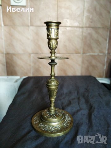 два барокови свещници от бронз, снимка 4 - Антикварни и старинни предмети - 29865430