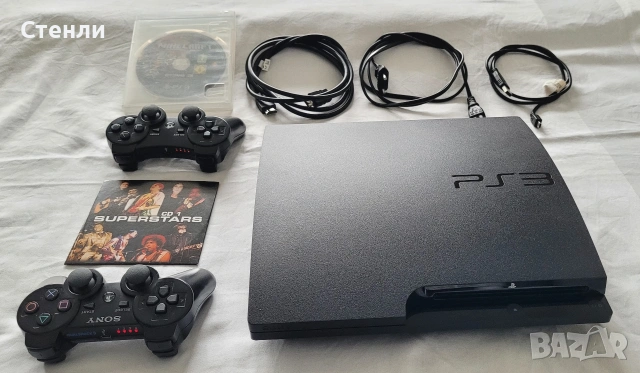 PlayStation 3 Slim CECH-3004B (320GB) + 2 джойстика
