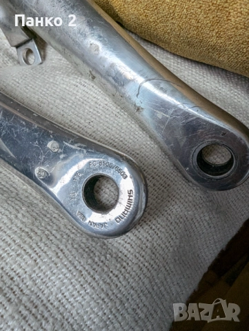 Шосейни Курбели + Средно Shimano 6500, снимка 4 - Части за велосипеди - 52153116