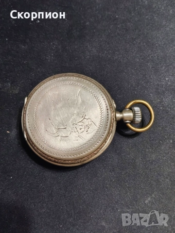 Швейцарски СРЕБЪРЕН джобен часовник 1901г. - 6 Рубина-ПЕРФЕКТЕН, снимка 8 - Джобни - 51389541